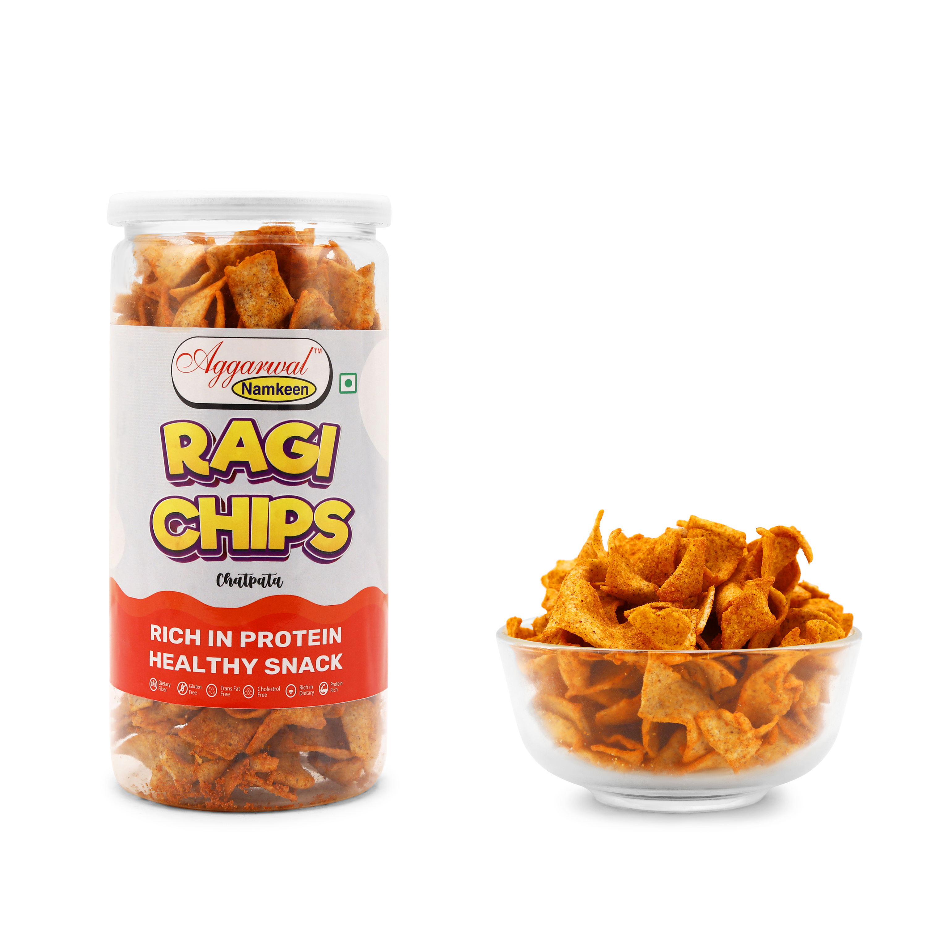 Ragi (Nachani) Chips - Packaging: Plastic Bottle