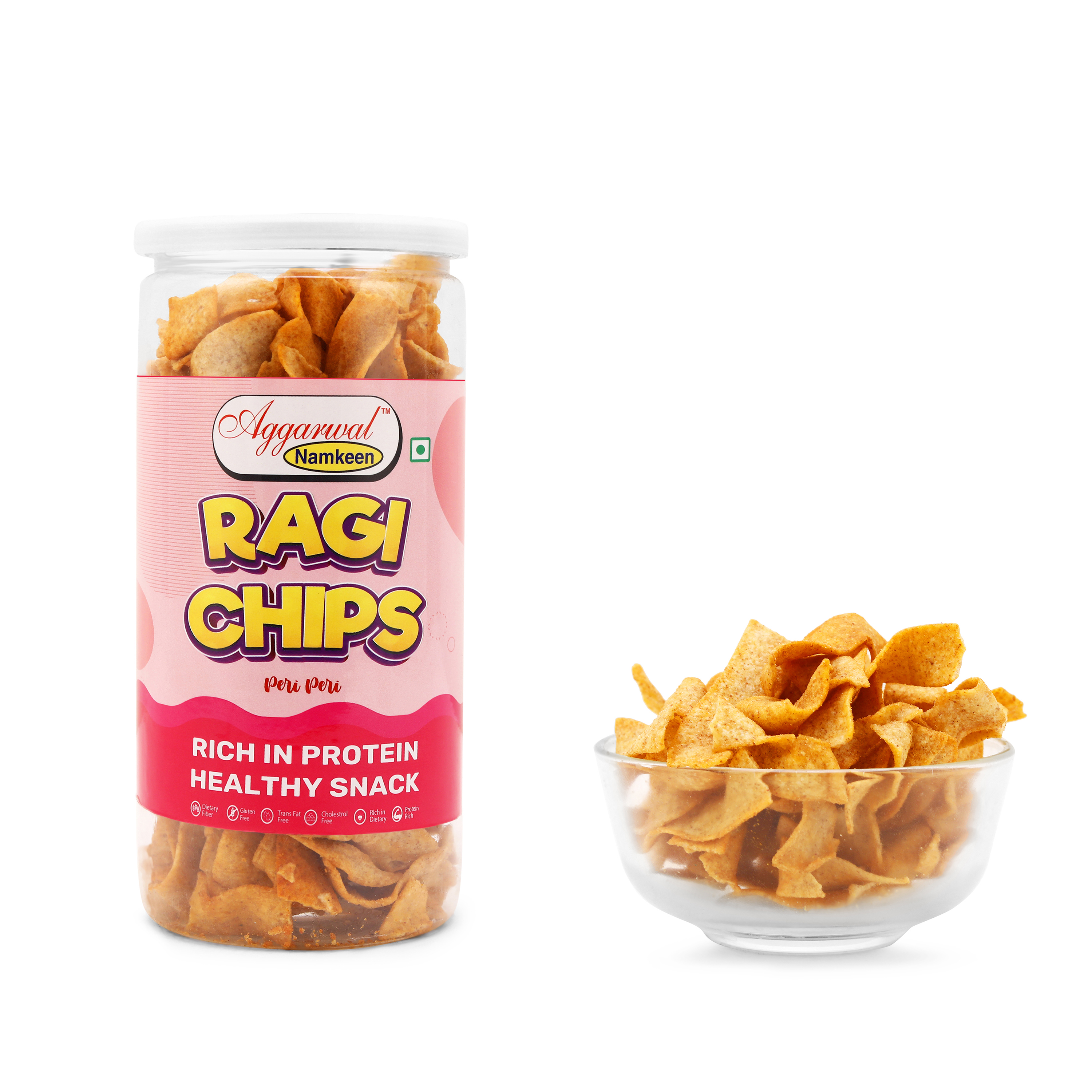 Ragi (Nachani) Chips - Packaging: Plastic Bottle