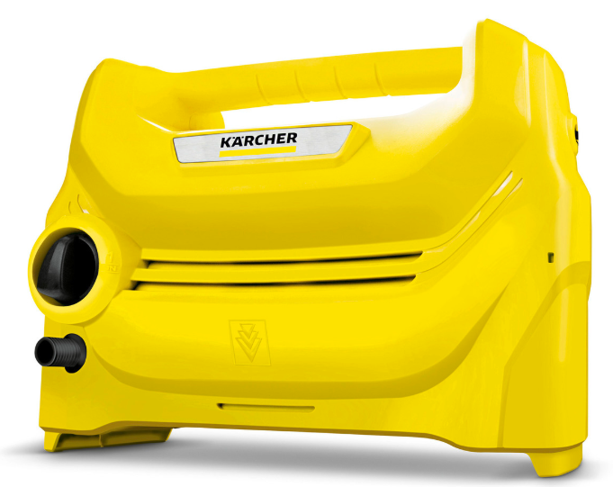 Karcher K1 - 1,400 Psi High Pressure Washer | Yellow Horizontal Design For Enhanced Stability And Industrial Use