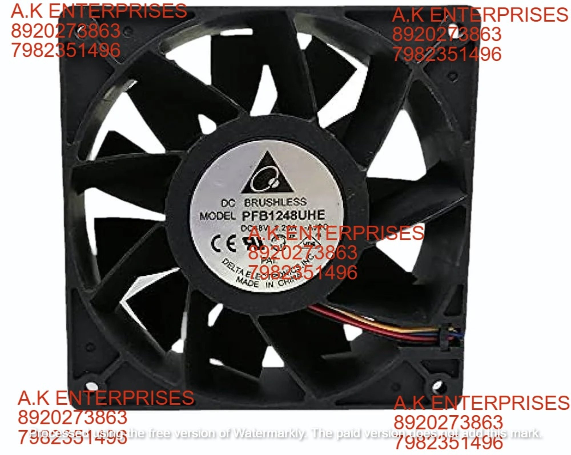 Delta 48 W PFB1248UHE Cooling Fan, Size: 120 X 120 X 38 Mm, 28 V