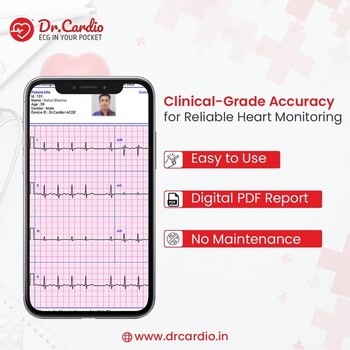 Dr.cardio Digital Ecg Machine - Accuracy: 99.99 %