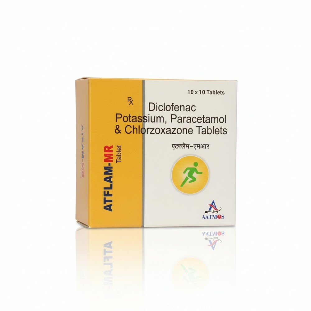 ATFLAM-MR TABLETS DICLOFENAC,POTASSIUM,PARACETAMOL,& CHLORZOXAZONE