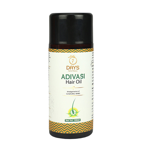 Huile Capillaire Ayurvédique Adivasi - 100 Ml - Herbes Naturelles - Pour Croissance Et Soin