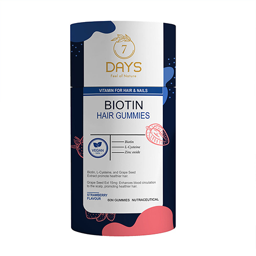 Biotin Gummies For Hair Growth - Color: Red