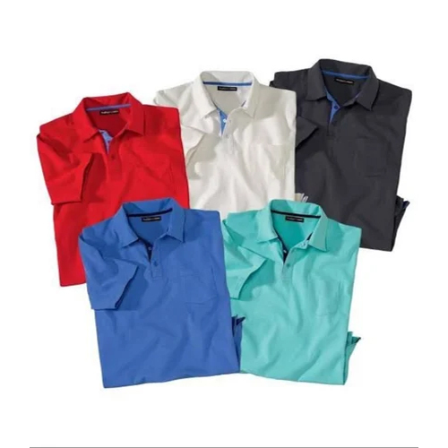 Plain Polo T-Shirt - Color: Multicolor