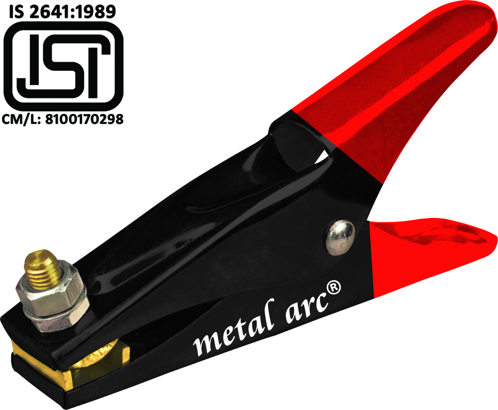 Isi Marked Steel Earth Clamp Ecm01 Series 600 Ecml601di - Stainless Steel, Suitable For Up To 95 Mm2 Cable, Rubber Insulation Sleeves , Ce Certified, Robust Design With Crocodile Jaws