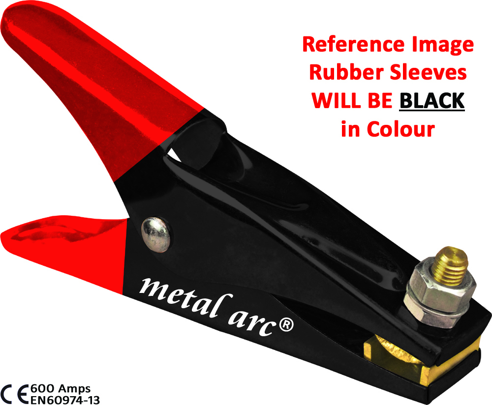 Isi Marked Steel Earth Clamp Ecm01 Series 600 Ecml601di - Stainless Steel, Suitable For Up To 95 Mm2 Cable, Rubber Insulation Sleeves , Ce Certified, Robust Design With Crocodile Jaws