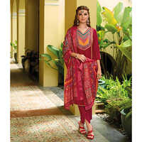 Maroon Silk Readymade Pakistani Suit