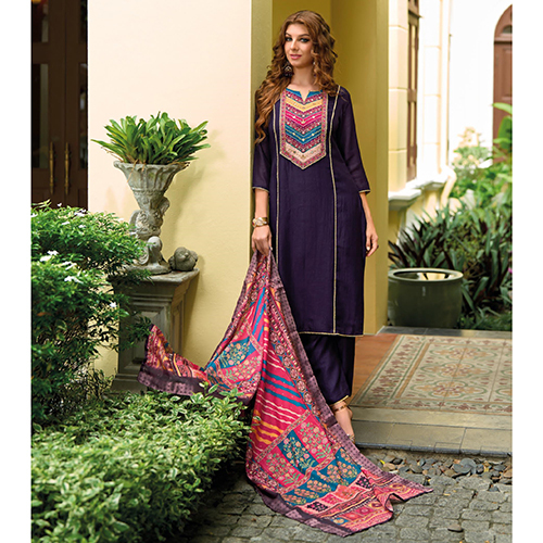 Purple Designer Party Wear Kurti