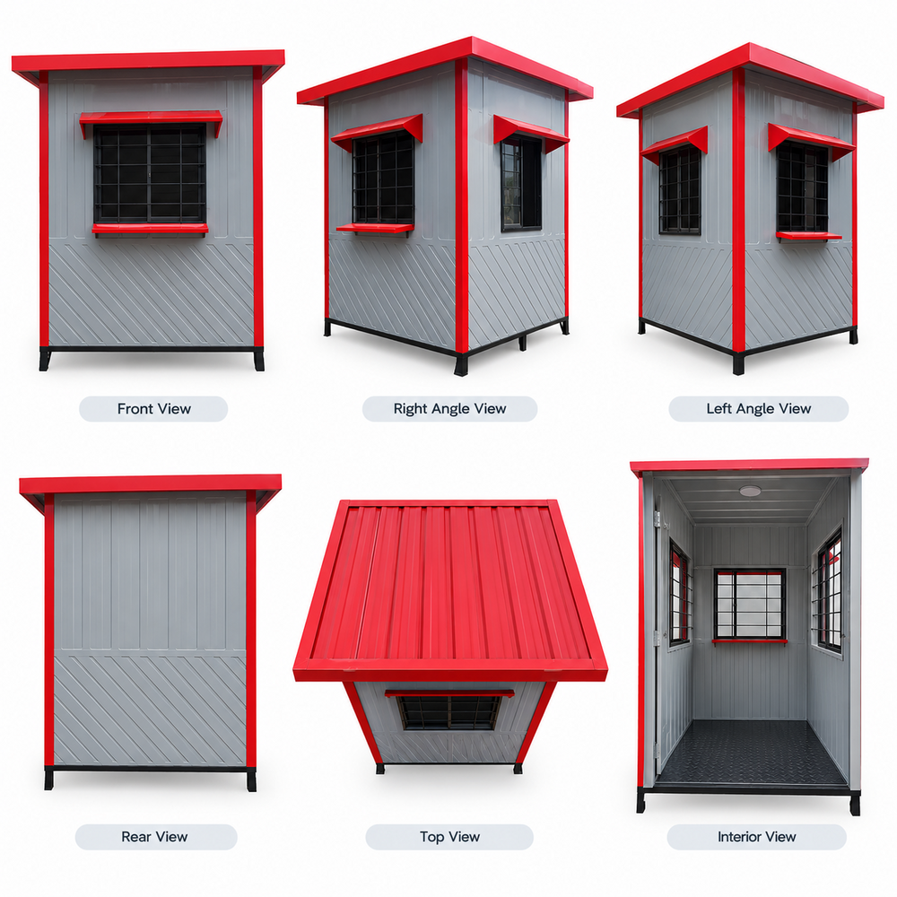 Frp Portable Guard Cabin - Color: As Per Requirement