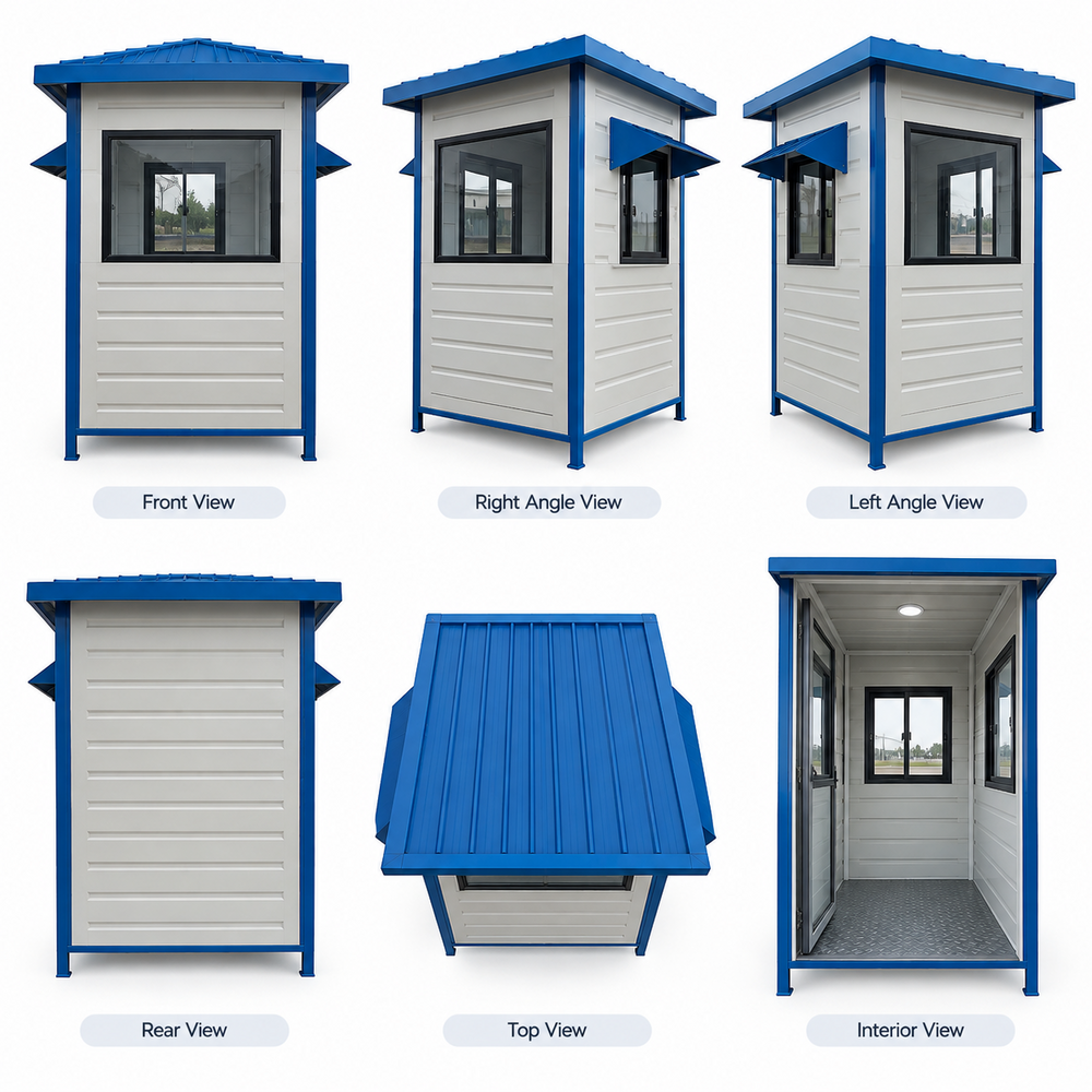 Non Folded Frp Portable Security Cabin - Color: As Per Requirement
