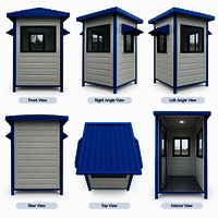 Non Folded Frp Portable Security Cabin - Color: As Per Requirement