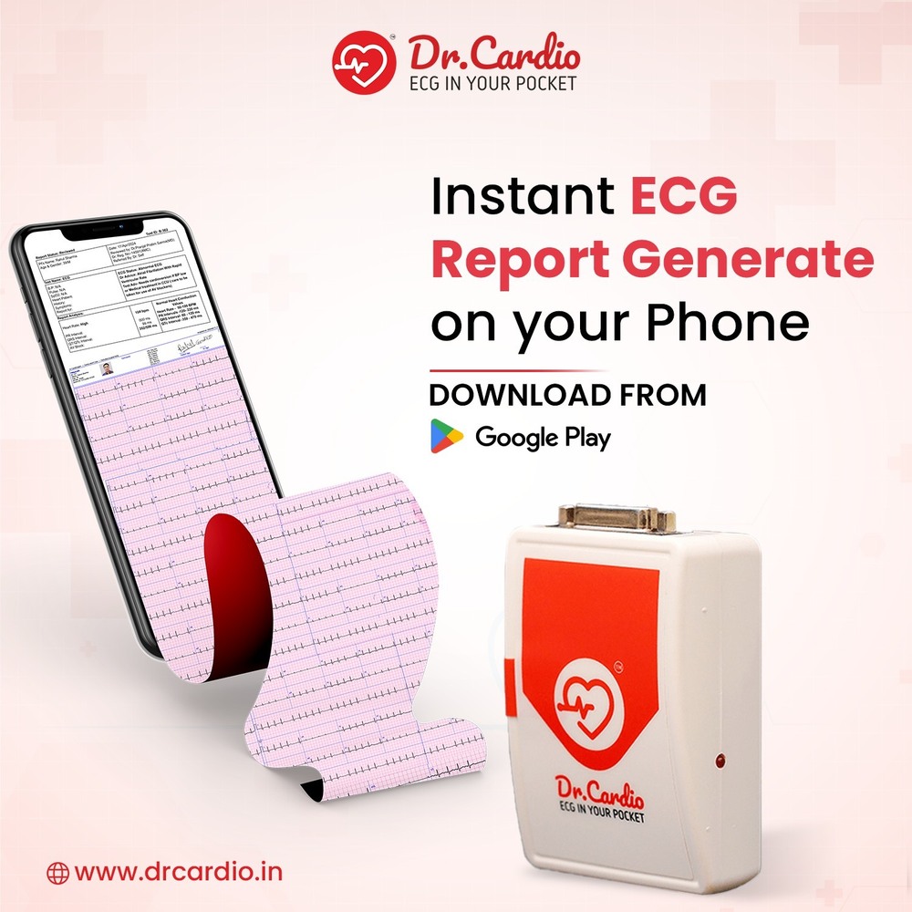 Dr.cardio Tele Ecg Machine - Battery Life: 7-10 Days