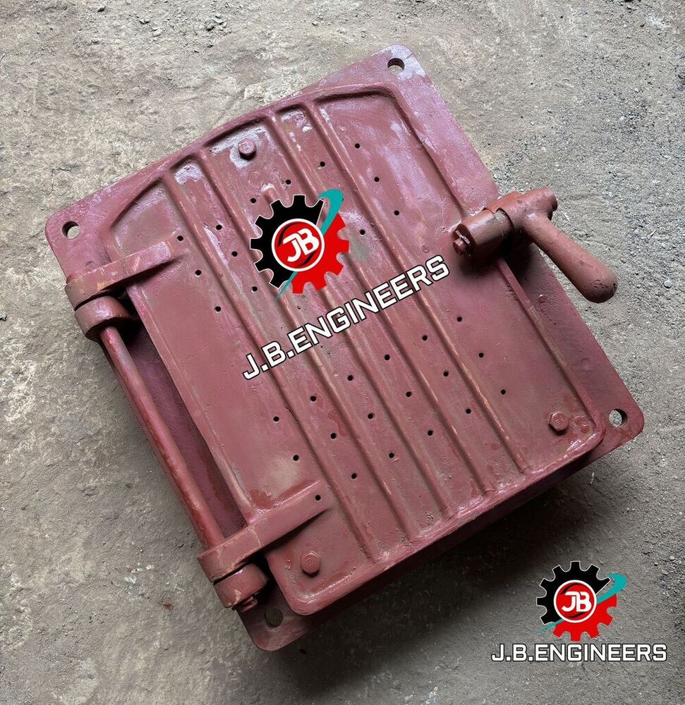 Ci Boiler Fire Door - Cast Iron, 690mm X 590mm, Red Oxide | Suitable For Coal-fired Industrial Boilers, Thermal Power Plants