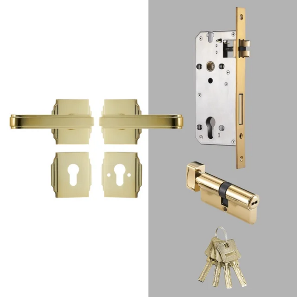 Crystelle Knurled Solid Brass Lever Handle, Passage Door Lever, Privacy Door Lever, Pvd Door Handle, Suitable For Internal Doors