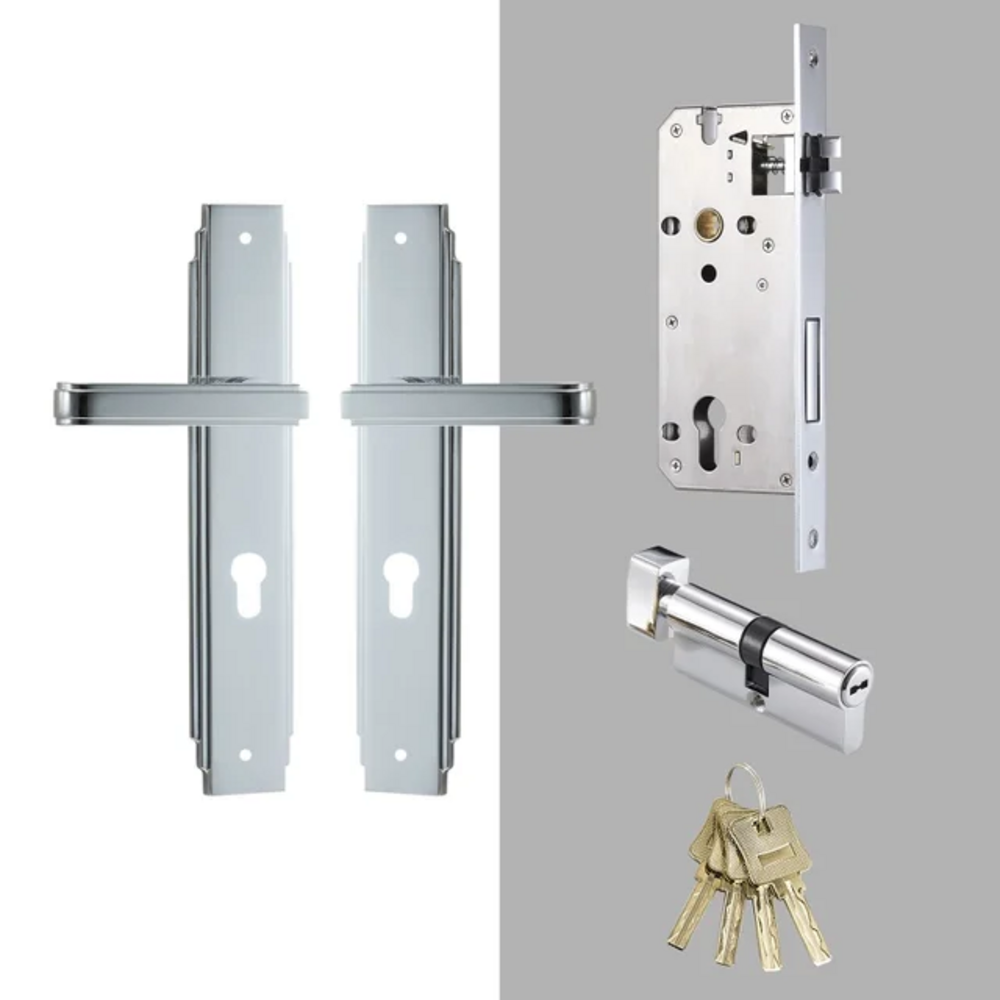 Crystelle Knurled Solid Brass Lever Handle, Passage Door Lever, Privacy Door Lever, Pvd Door Handle, Suitable For Internal Doors