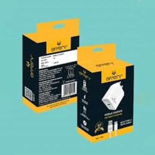 Travel Charger Packaging Box - High-Quality Paper, Various Sizes Available | Glossy and Matte Lamination Finish, Lightweight and Durable Design