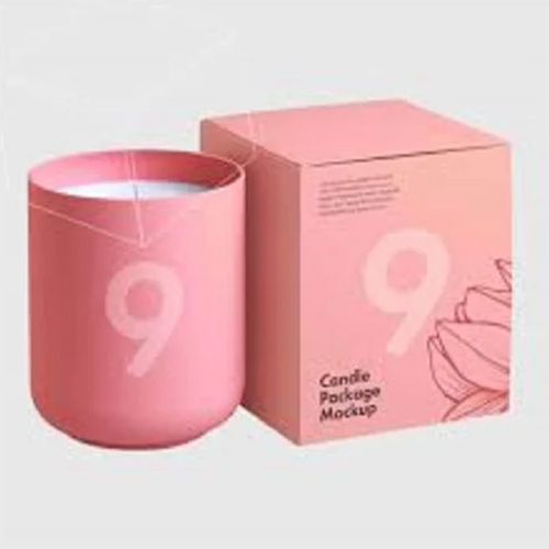 Candle Packaging Box - Color: Pink