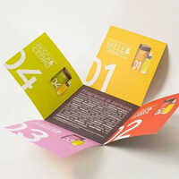 Imported Art Paper Advertising Folder - High-quality Paper, Various Sizes Available | Durable, Foldable Design, Rectangle Shape