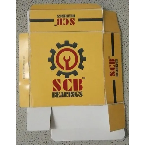 Bearing Corrugated Packaging Box - Color: Yellow