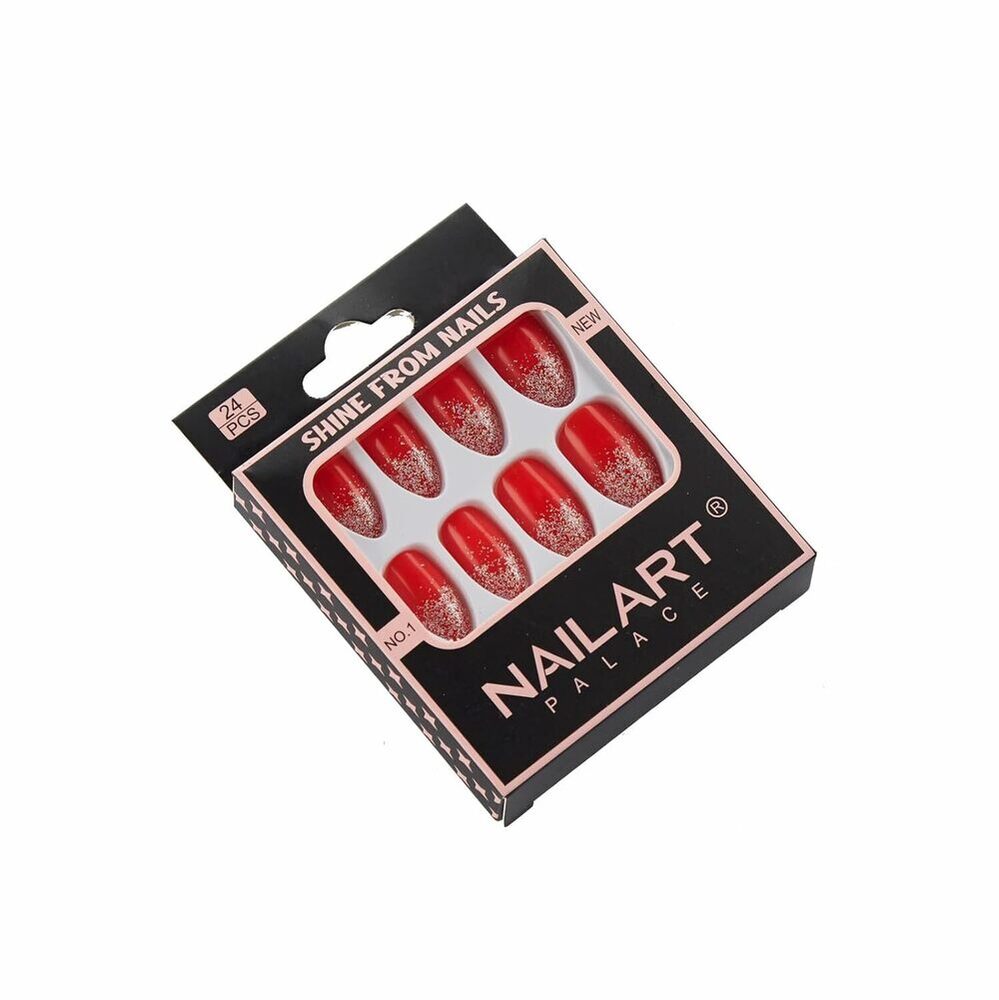 CherryBox 24 Artificial Nails | Fake nails | False Nails - Salon Manicure Acrylic Nail Art