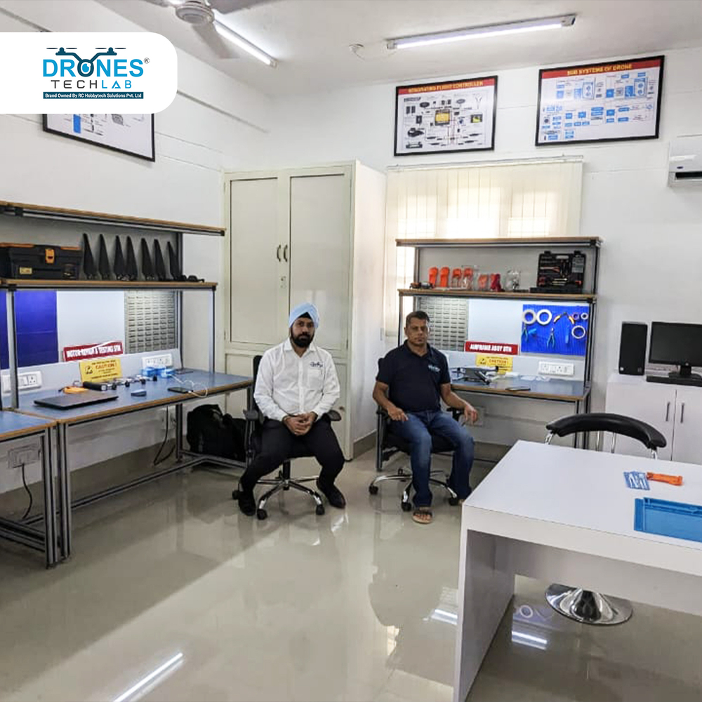 Drone Lab Setup - Metal Frame, Electric Powered, Matte Black | Comprehensive Educational Package For Drone Technology Innovation And Skill Development