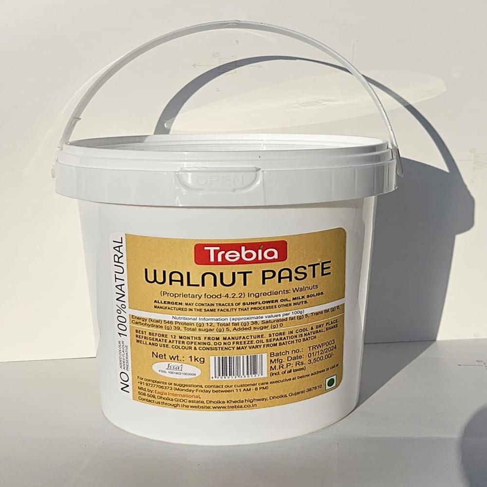 Trebia Walnut Paste 1Kg / 100% Natural / 100% Roasted Walnut - Additional Ingredient: None