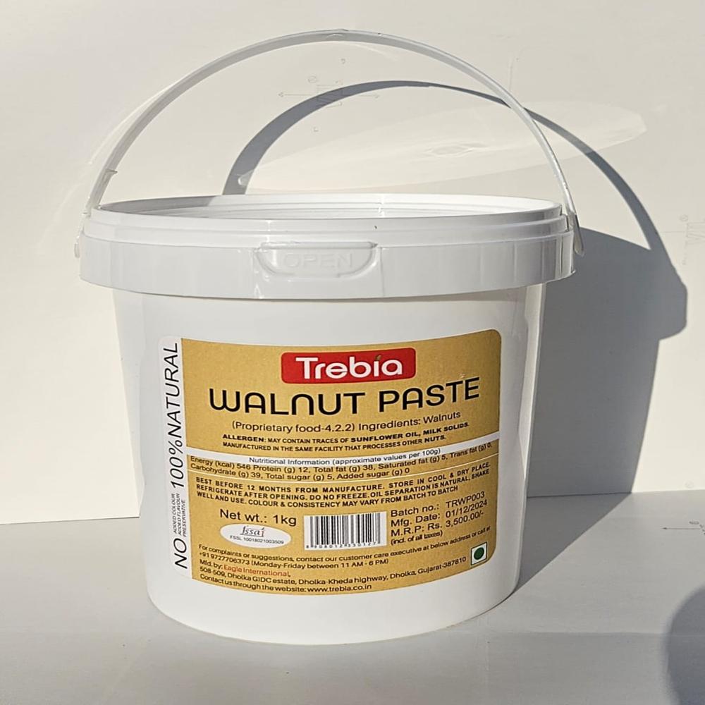 Trebia Walnut Paste 1kg / 100% Natural / 100% Roasted Walnut - Additional Ingredient: None