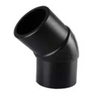 Hdpe Spigot Elbow - High-Density Polyethylene, 6 Inch Outer Diameter, Sleek Black Color | Round Shape, Customizable Length, Durable & Leak-Proof