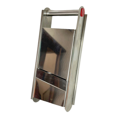 Potato Chip Slicer - Steel Metal, Small to Large Size | Silver Design, Adjustable Thickness 1.5-3mm