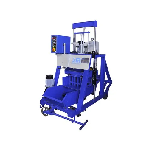 430 Hollow Brick Making Machine - Color: Blue Paint Coated