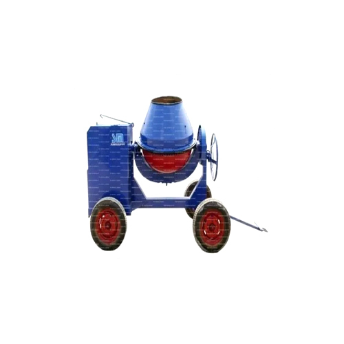 Wheel Type Concrete Mixer Machine - Color: Blue