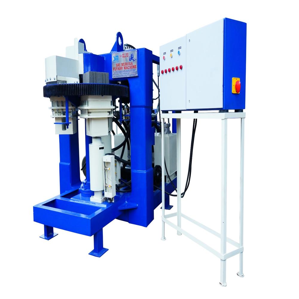 Rotary Type Fly Ash Brick Making Machine - Color: Blue Paint Coated