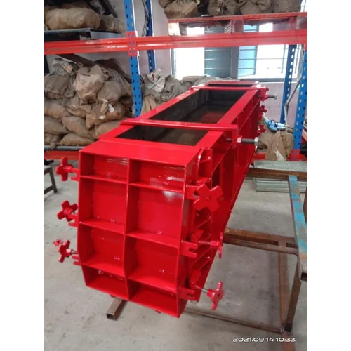 U Drain Mould - Iron Material, Standard Size , Red Color for Industrial Applications