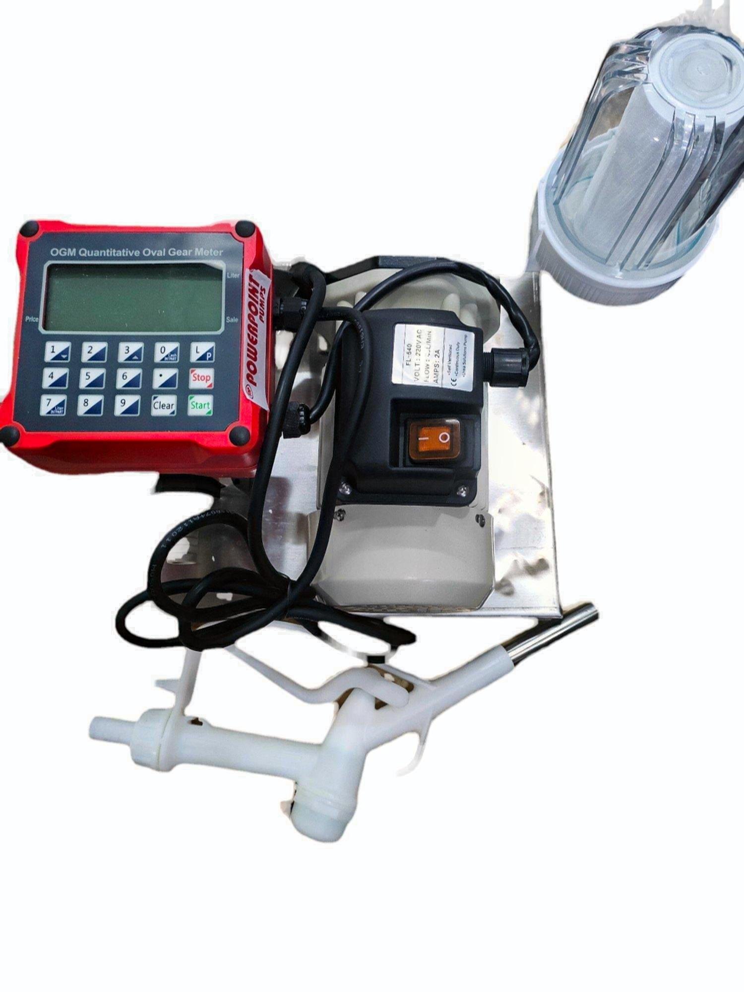 Adblue /urea Transfer Pump With Meter & Gun - Color: White