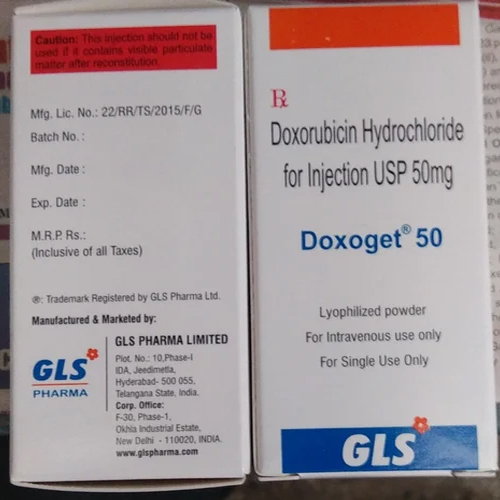 50Mg Doxorubicin Hydrochloride Injection - Dosage Form: Liquid