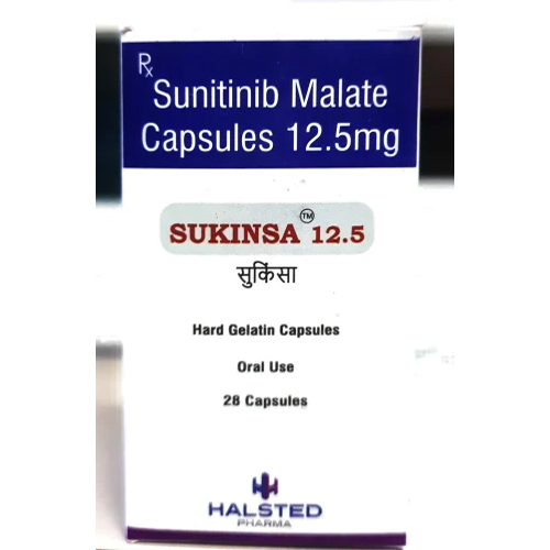 12.5Mg Sunitinib Malate Capsules - Origin: India