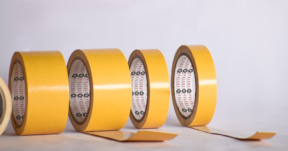 Double Sided Pvc Tape - Pvc, 50m Length, 48mm Width, White Color, 180mm Thickness | Uv Resistant, High Tack Adhesive, Excellent Durability On Rough Surfaces
