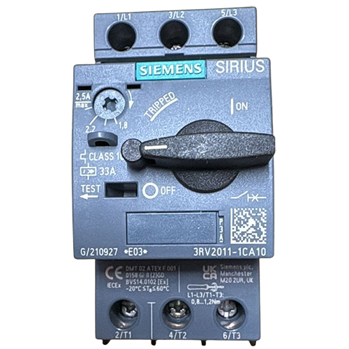 Siemens Motor Protection Circuit Breaker - Color: Grey