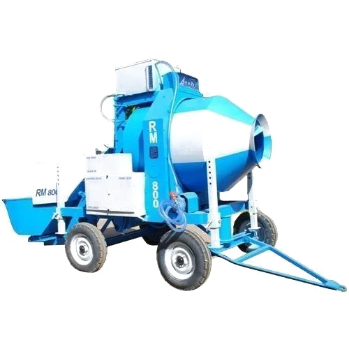 Mobile Concrete Batching Plant Rm-800 - Color: Blue