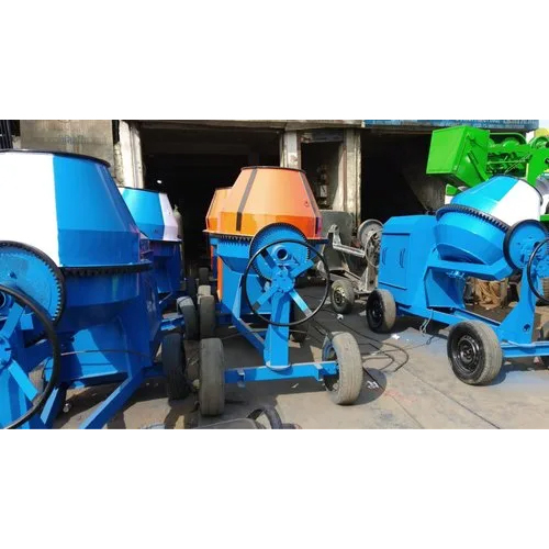 Portable Concrete Mixer Machine - Color: Blue