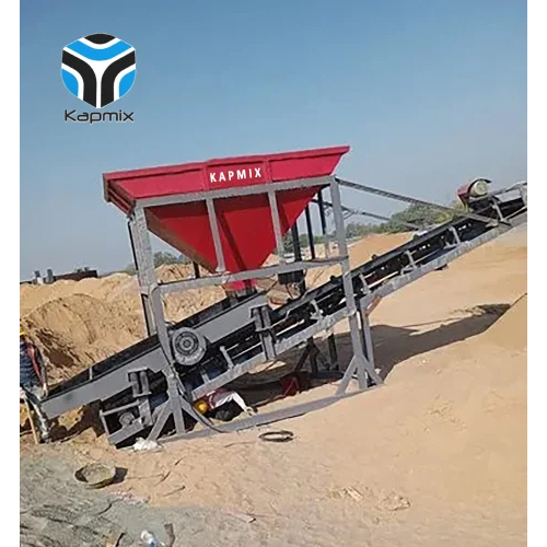 Kapmix Sand Screening Machine With Conveyor Belt - Capacity: 50 T/Hr