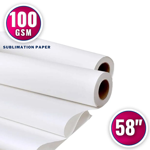 100 Gsm 58 Inch Sublimation Paper Roll