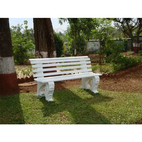 Grc Garden Bench - Color: White