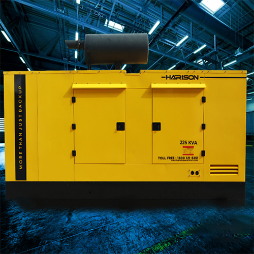 HG 225 KVA Diesel Generator - 225 KVA Power, Electric Start, Air-Cooled System | 5-Year Warranty, Double Phase Operation