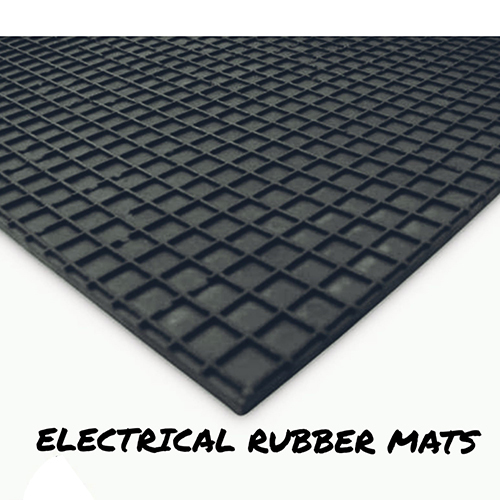 Electrical Rubber Mat - Natural Rubber, Available in Various Lengths, Black Color | Non-Conductive Surface, Essential Safety for High Voltage Workplaces