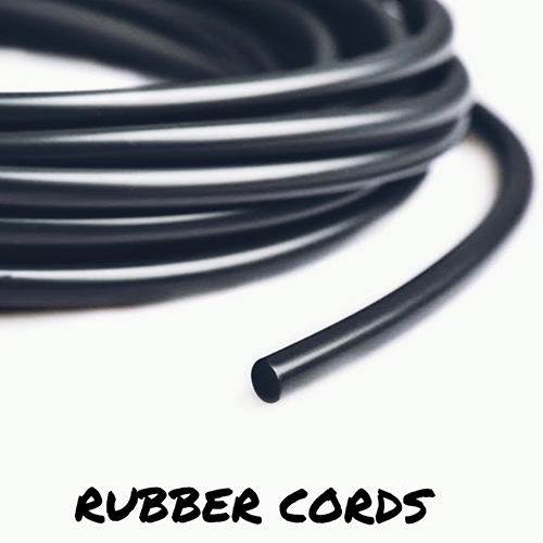 Black Rubber Cords
