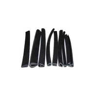 Extruded Rubber Profile - Industrial Grade, Different Sizes, Smooth Polished Finish, Round Shape, Black Color