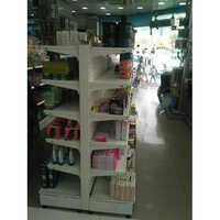 Gondola Racks - Steel 5x3 Feet | Sleek White, Powder Coated, Durable Shelving For Supermarket And Industrial Use