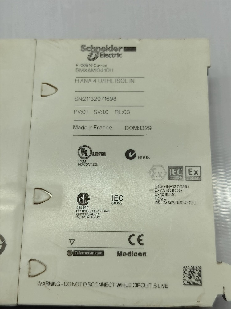 SCHNEIDER BMXAMIO410H ANALOGUE INPUT MODULE